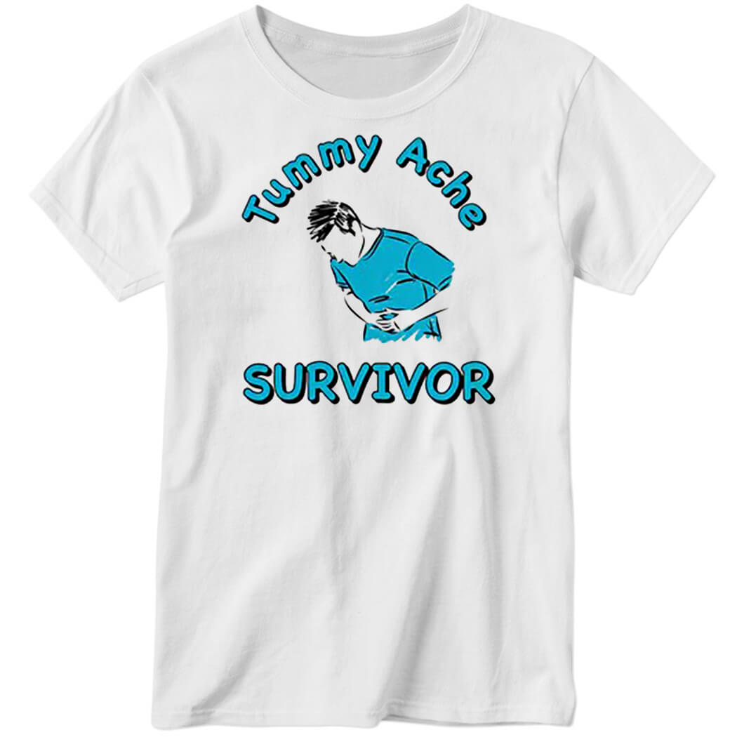 Pumpkiim Tummy Ache Survivor Ladies Boyfriend Shirt