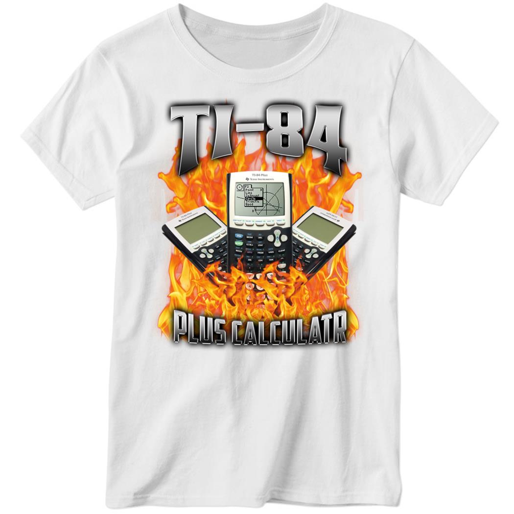 Ti-84 Plus Calculator Ladies Boyfriend Shirt