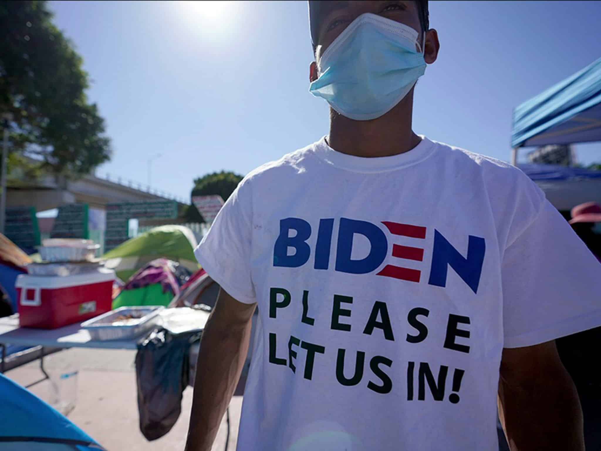 Migrant Wears Biden T Shirt at Border So They Can Let Me In