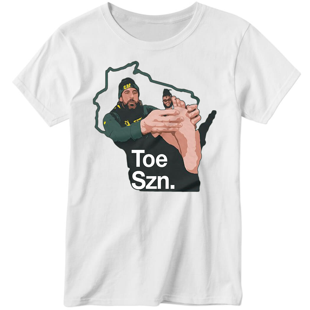 Aaron Rodgers Toe Szn Ladies Boyfriend Shirt