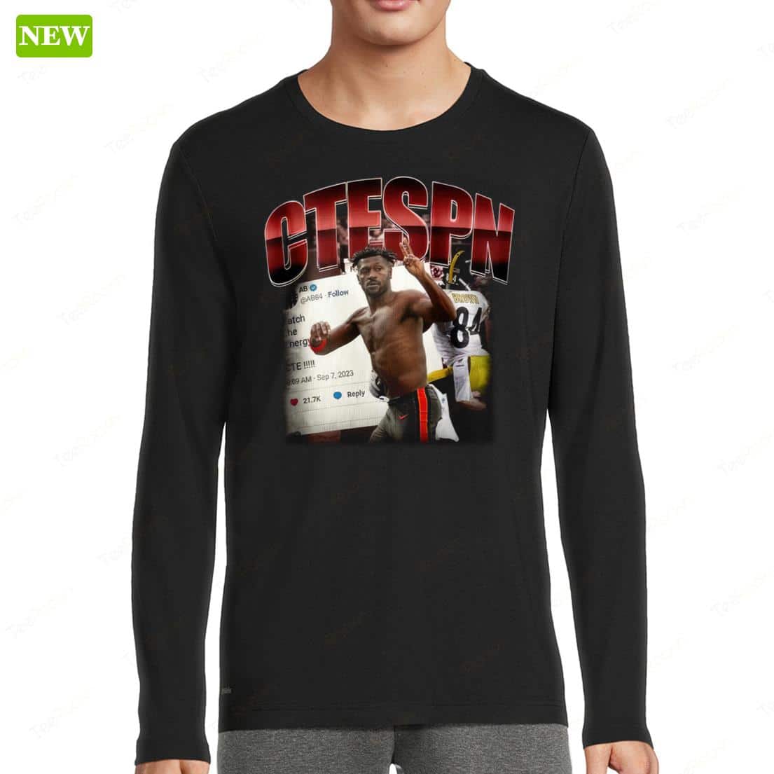 Antonio Brown Ctespn Long Sleeve Shirt