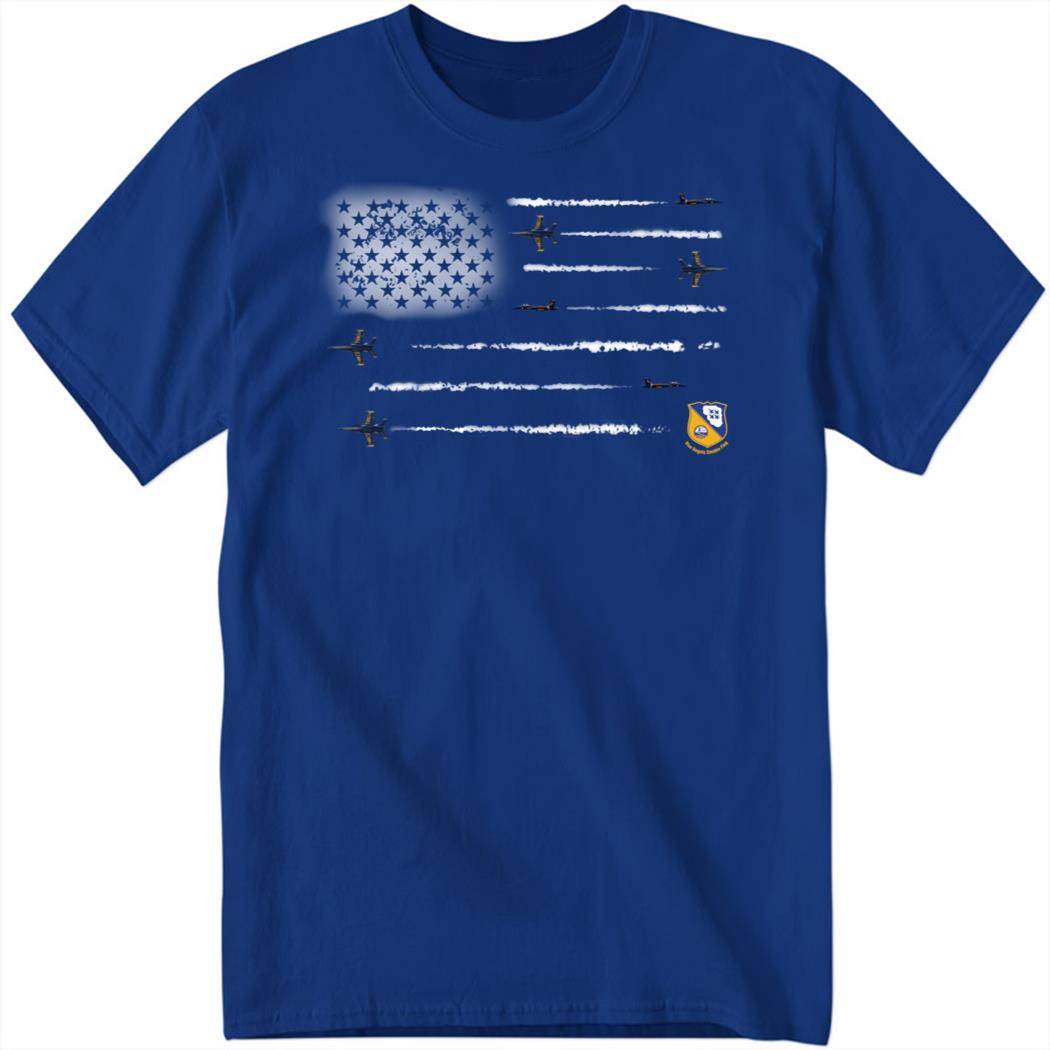 Blue Angels Smoke Flag Shirt