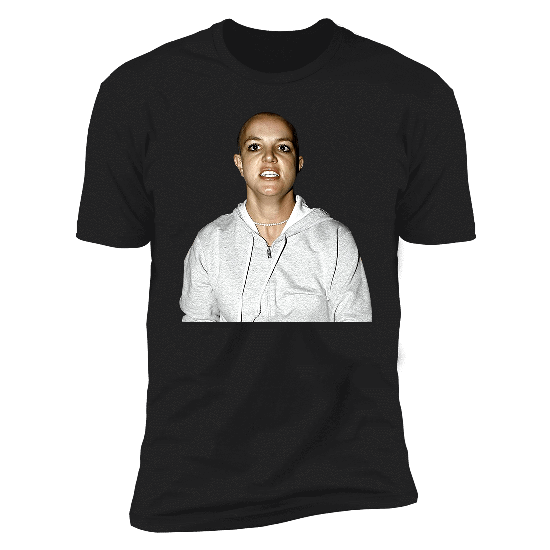 Britney Spears Shaved Head Premium SS T-Shirt