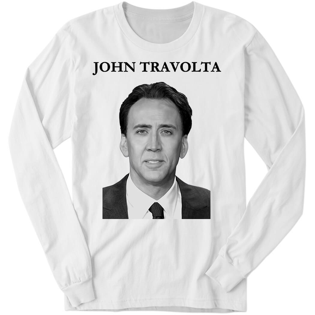 John Travolta Nicolas Cage Long Sleeve Shirt