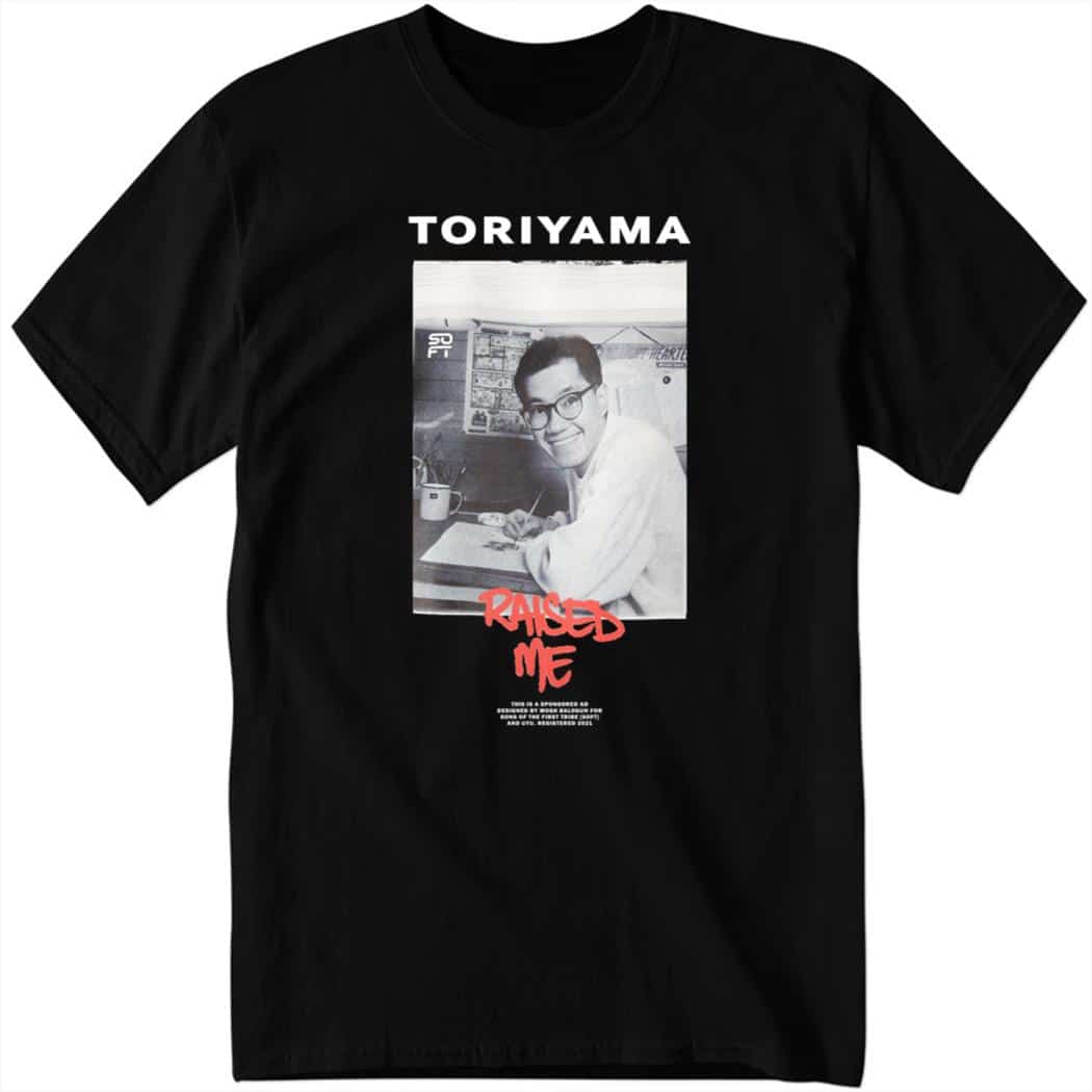 Kenny Omega wears Toriyama Raised Me Shirt