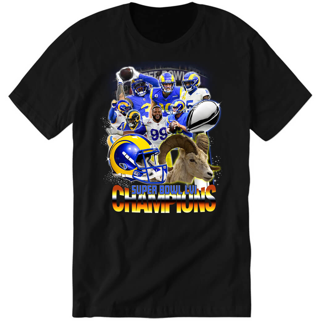 LA Super Bowl Lvi Champions Premium SS T-Shirt