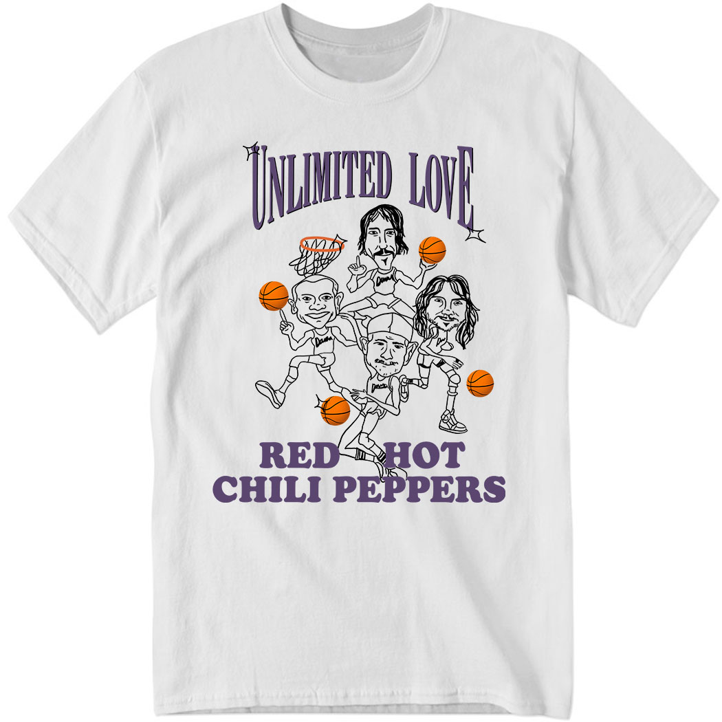 Los Angeles Lakers Unlimited Love Red Hot Chili Peppers Shirt