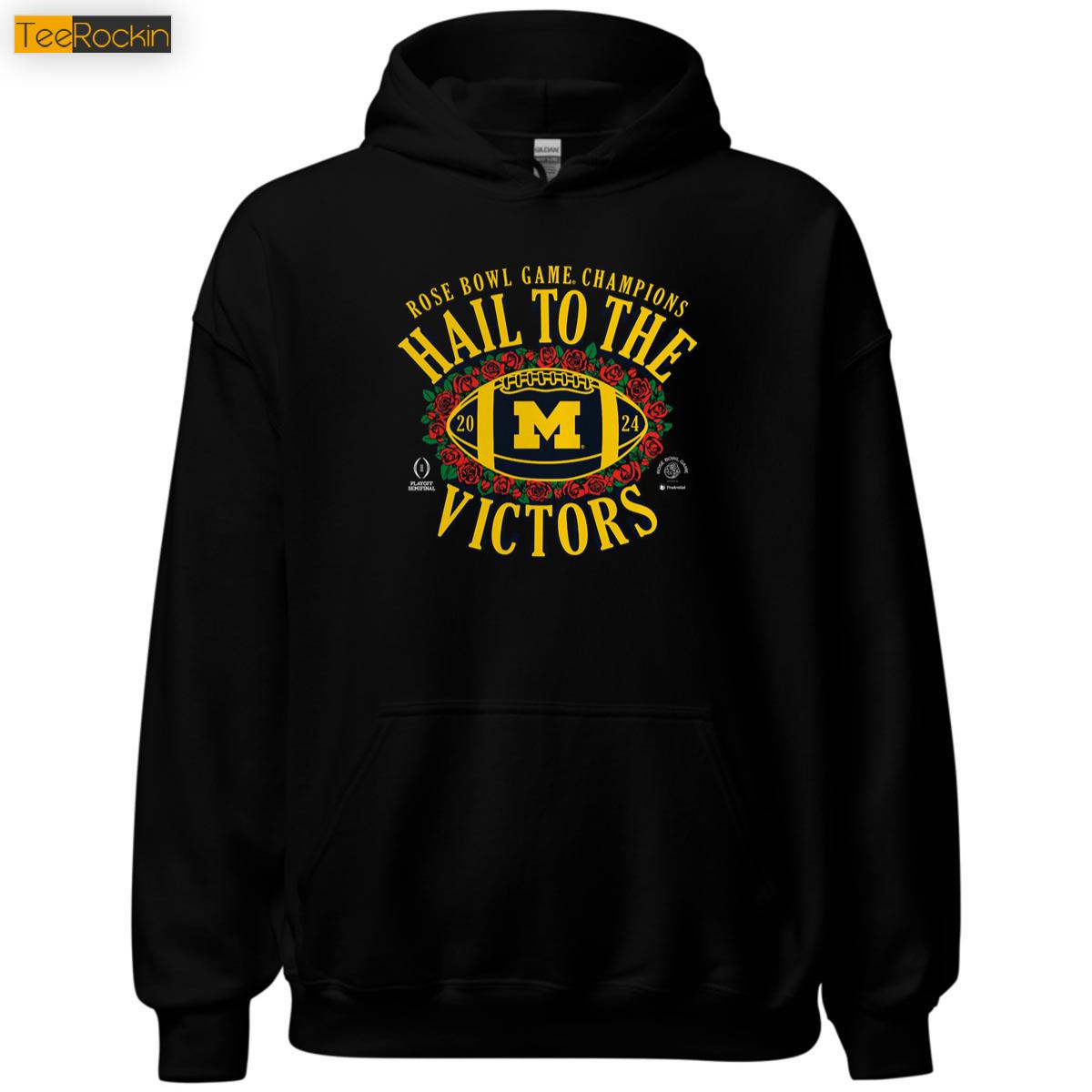 Michigan Wolverines Football Playoff 2024 Rose Bowl Champions Mindset Hoodie