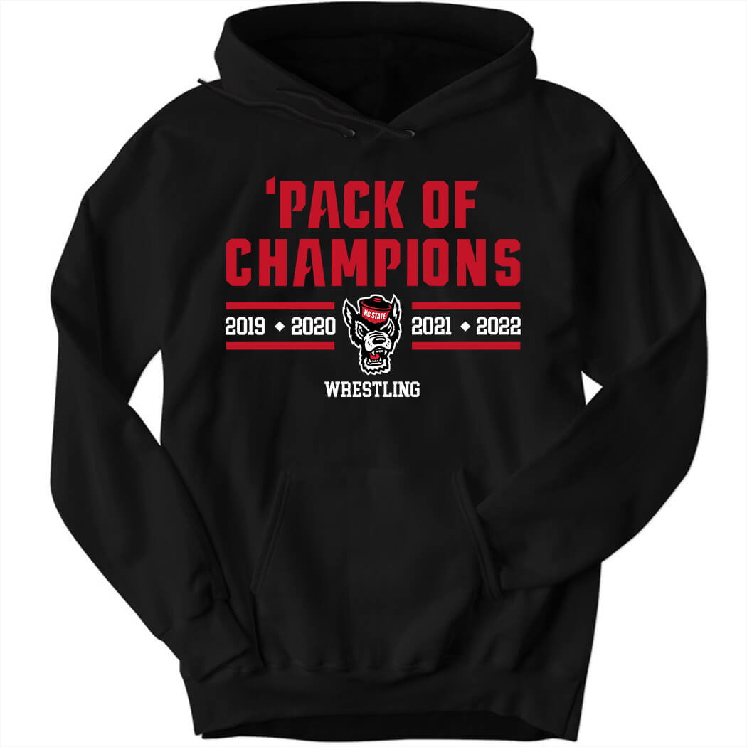 Pack Of Champions Nc State Wrestling Hoodie