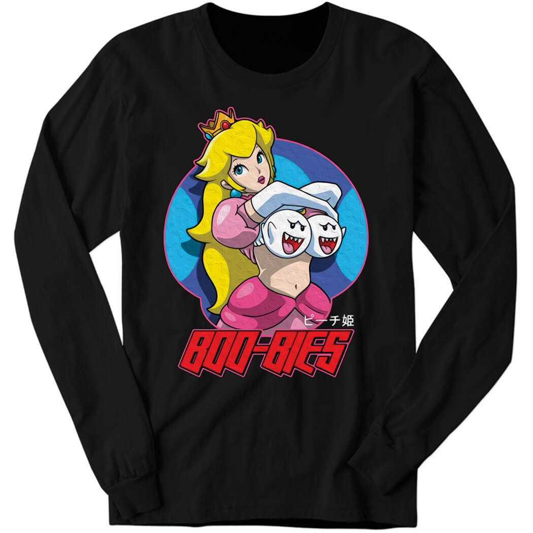 Princess Peach Boo Bies Long Sleeve Shirt