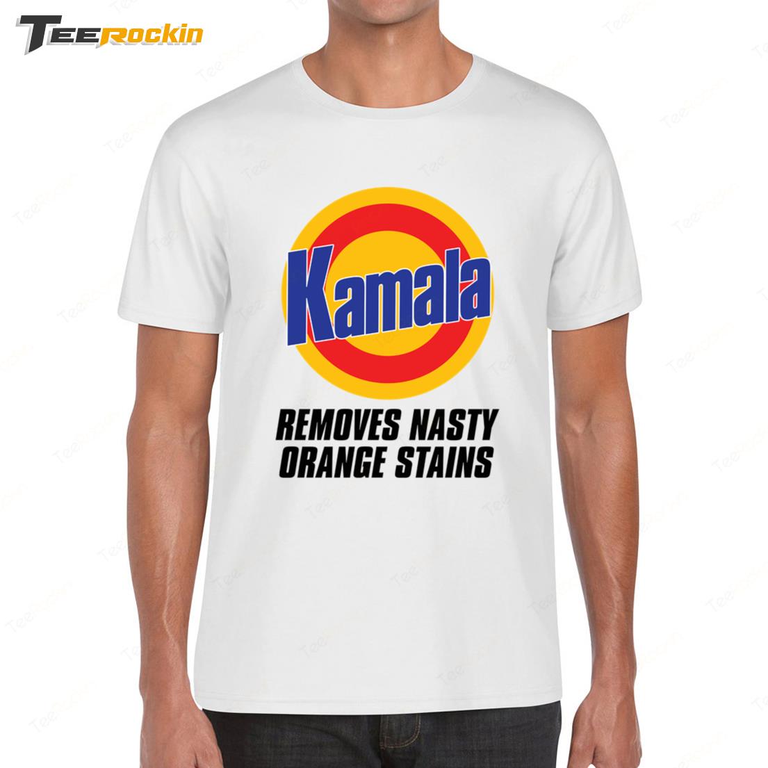 Ryan Reynolds Removes Nasty Orange Stains Kamala Shirt