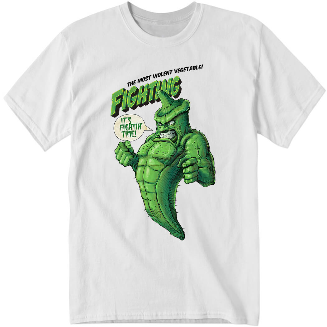 The Most Violent Vegetable Fighting Okra Shirt