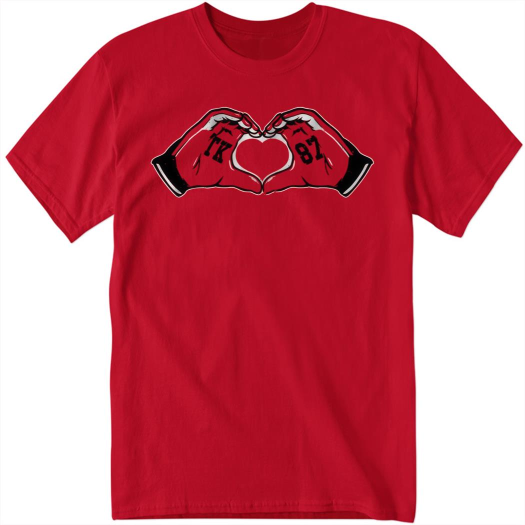 Official Travis Kelce Heart Hands Shirt