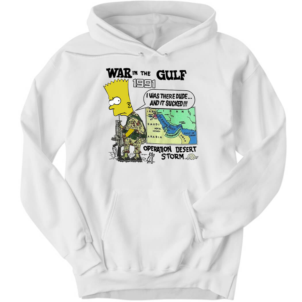 War In The Gulf 1991 Bart Simpson Hoodie