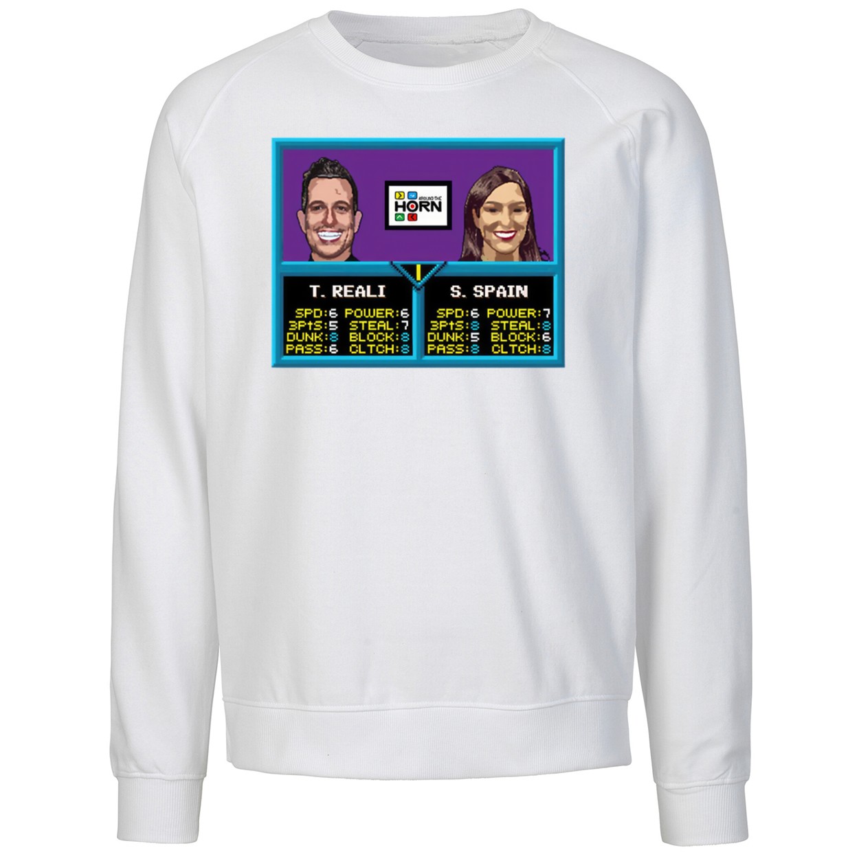 T Reali Jam Digital Custom Pop Art Tv Around The Horn Sweatshirt T Reali Jam Digital Custom Pop Art Tv Around The Horn Sweatshirt