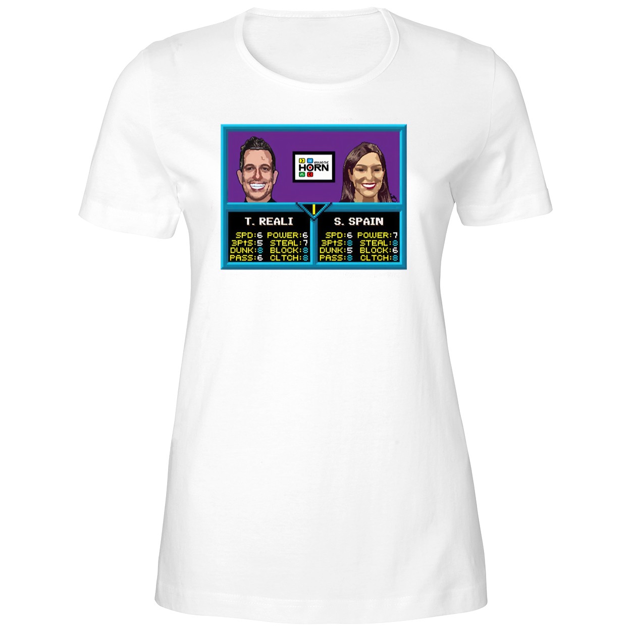 T Reali Jam Digital Custom Pop Art Tv Around The Horn Ladies Boyfriend Shirt T Reali Jam Digital Custom Pop Art Tv Around The Horn Ladies Boyfriend Shirt