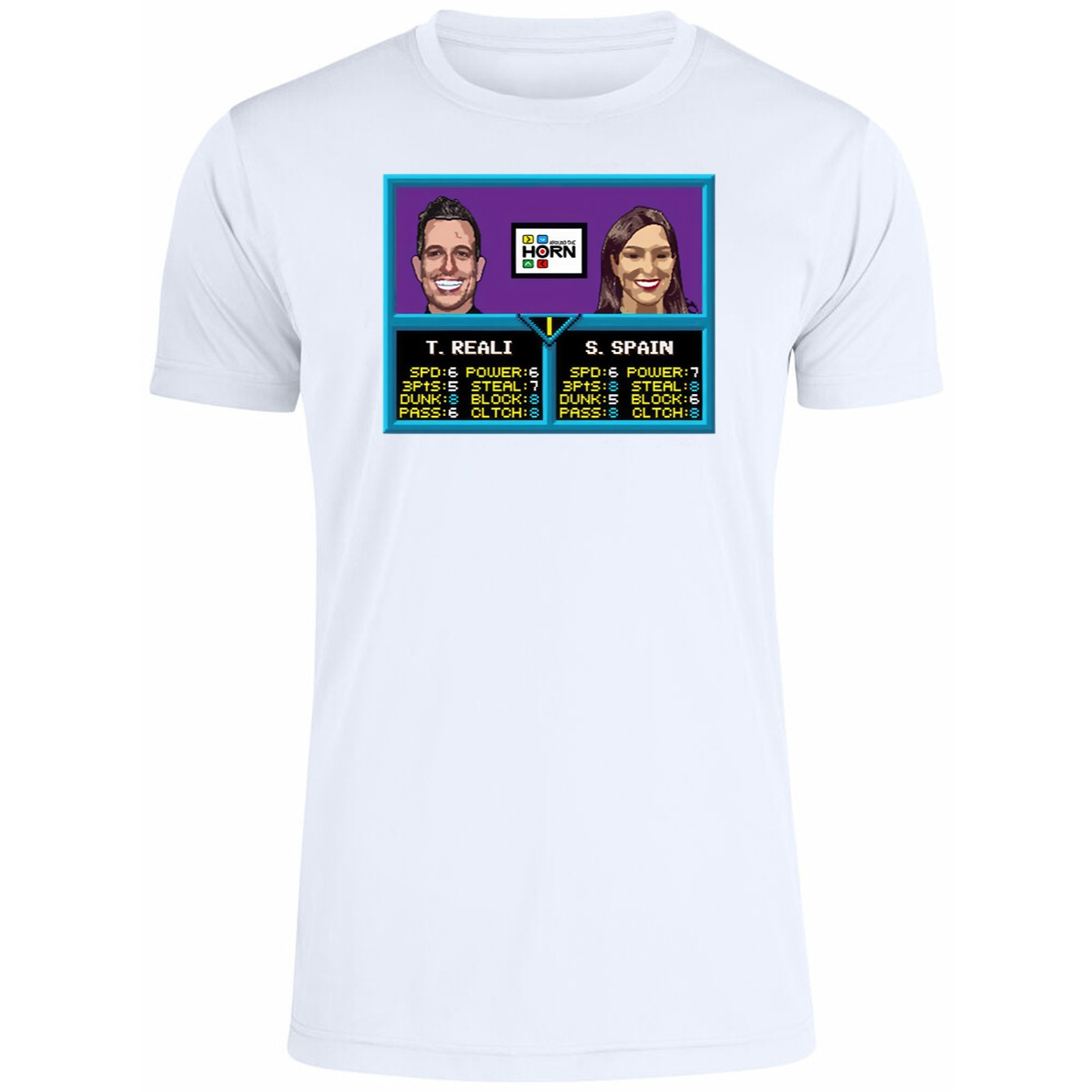 T Reali Jam Digital Custom Pop Art Tv Around The Horn Premium SS T-Shirt T Reali Jam Digital Custom Pop Art Tv Around The Horn Premium SS T-Shirt