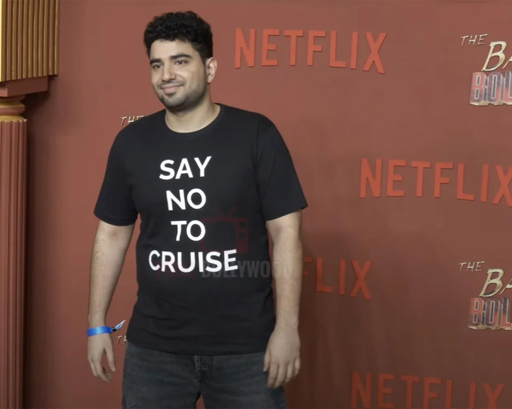 Samay Raina Wears Say No to Cruise T-Shirt at The Ba**ds of Bollywood* Screening 1 Samay Raina Wears Say No to Cruise T-Shirt at The Ba**ds of Bollywood* Screening