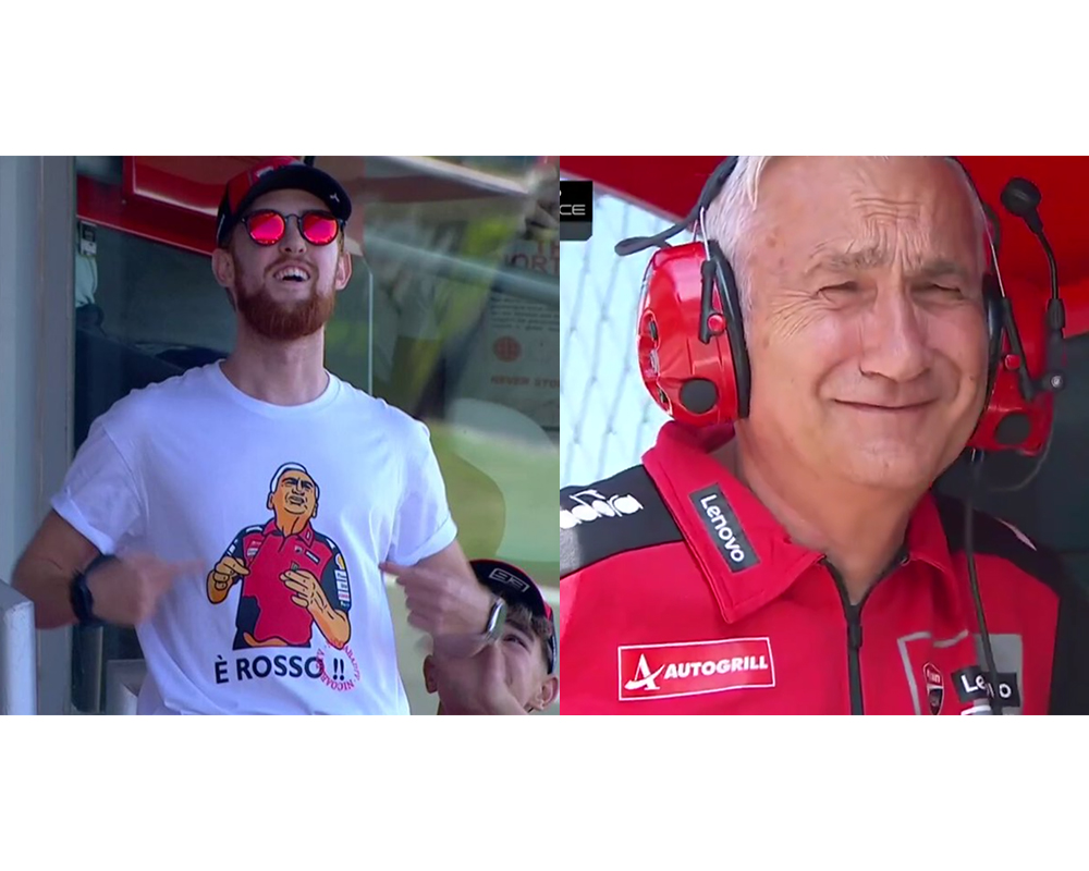 MotoGP Barcelona The È Rosso Shirt That Made Tardozzi Smile MotoGP Barcelona The È Rosso Shirt That Made Tardozzi Smile
