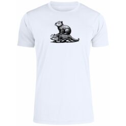Capybara Riding Armadillo Shirt 1 Capybara Riding Armadillo Premium SS T-Shirt