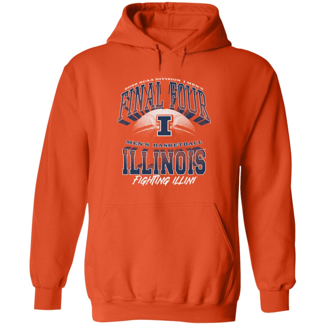 2026 Division I Men's Final Four Basketball Illinois Fighting Illini Hoodie 2026 Division I Men's Final Four Basketball Illinois Fighting Illini Hoodie