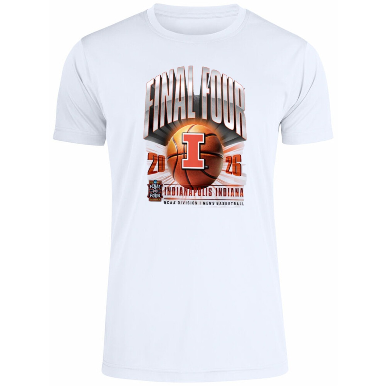Indianapolis Indiana Illinois Final Four 2026 Premium SS T Shirt Indianapolis Indiana Illinois Final Four 2026 Premium SS T Shirt