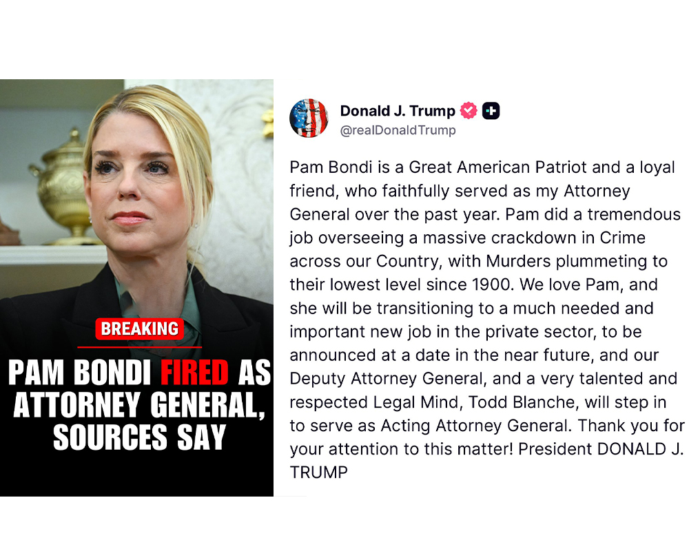 Pam Bondi The Woman Who Slept With Trump Has Been Fired Pam Bondi The Woman Who Slept With Trump Has Been Fired