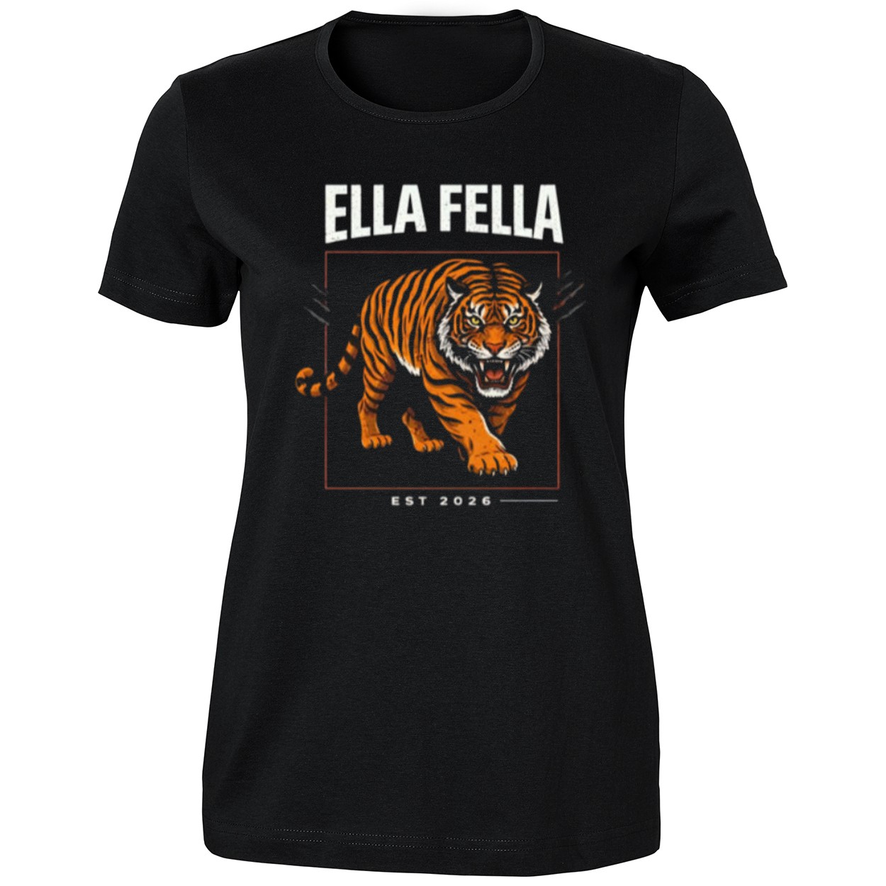 Clemson Tom With Ella Langley Tiger Est 2026 Ladies Boyfriend Shirt Clemson Tom With Ella Langley Tiger Est 2026 Ladies Boyfriend Shirt