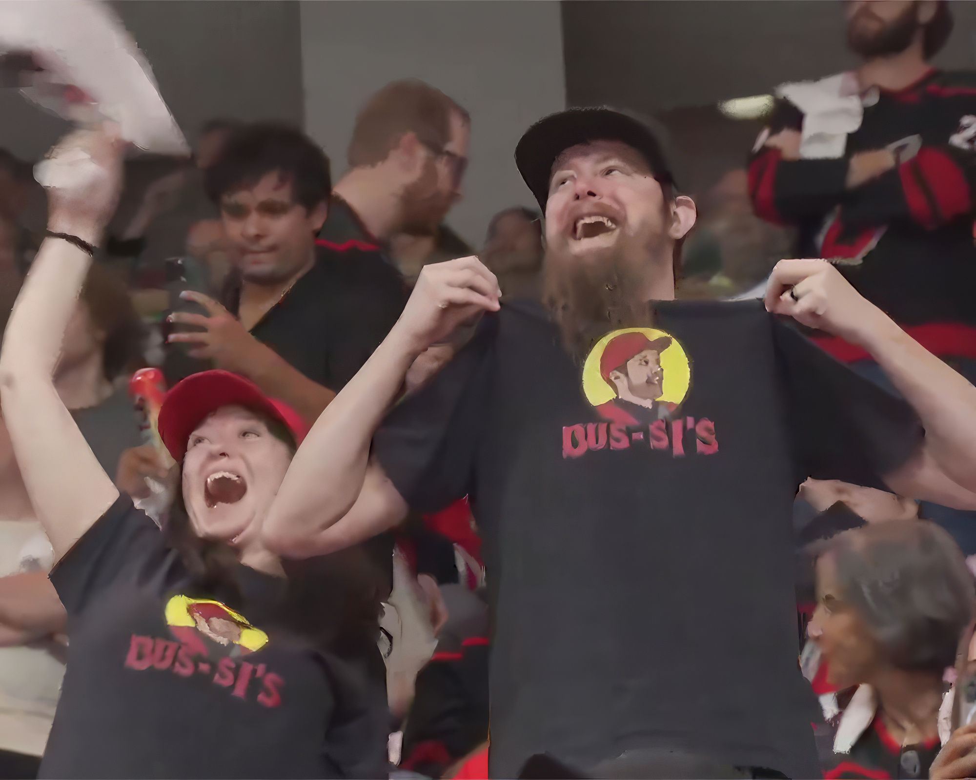 Hurricanes Fans in Bus Si's Shirts Steal Game 5 Spotlight Hurricanes Fans in Bus Si's Shirts Steal Game 5 Spotlight