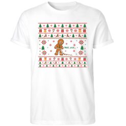 Gingerbread Man Well Shit Ugly Christmas Shirt
